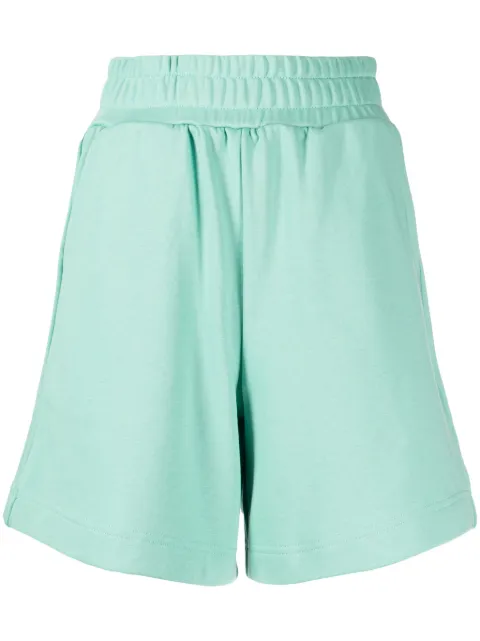 izzue elasticated cotton-blend track shorts