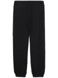 FIVE CM tapered-leg cotton track pants - Black