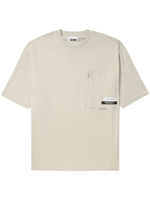 izzue logo-appliqué cotton T-shirt
