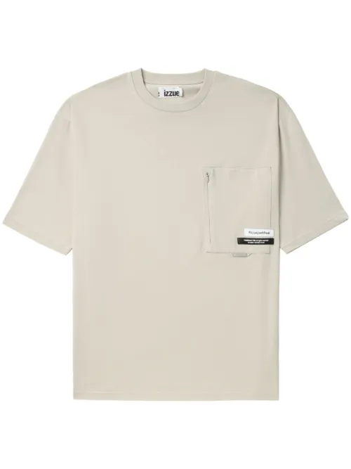 T-shirt en coton à logo appliqué - izzue - Modalova