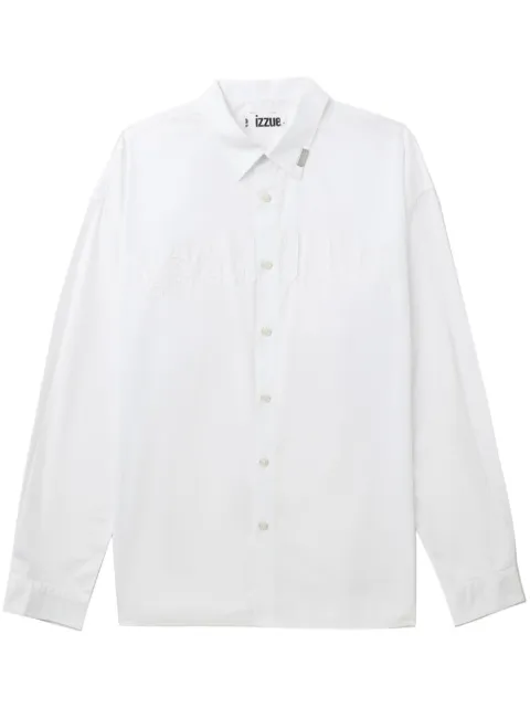 izzue appliqué-detailing cotton shirt