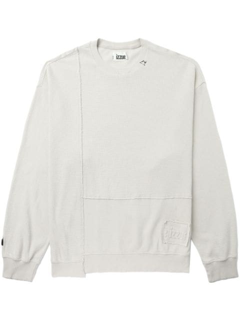 izzue asymmetric cotton sweatshirt