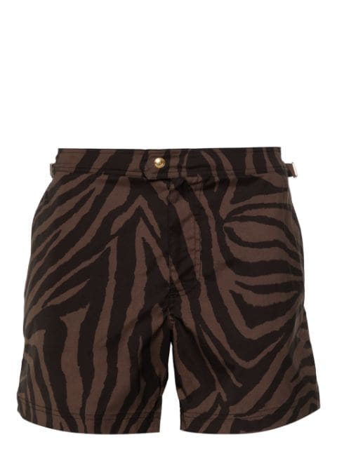 TOM FORD zebra-print swim shorts