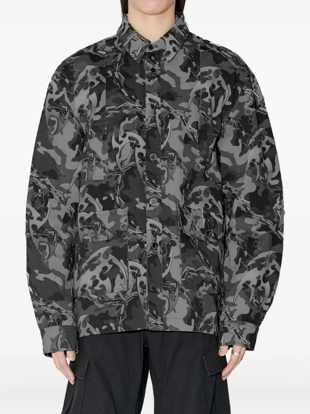 Han Kjøbenhavn Jack met camouflageprint Grijs