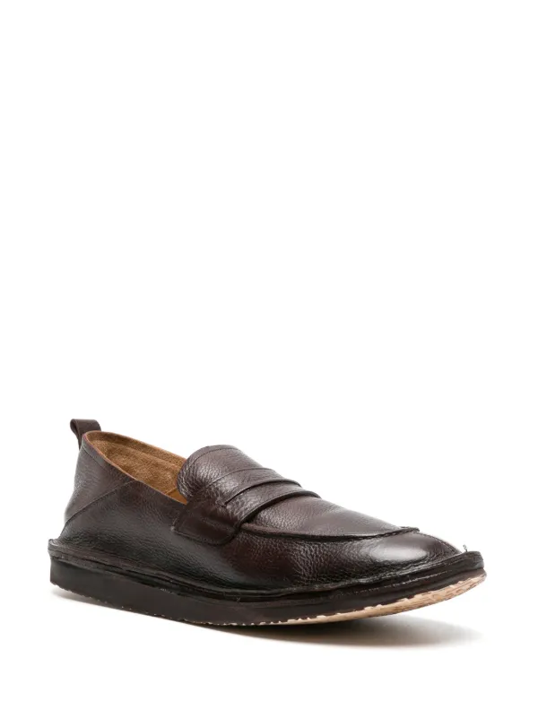 Moma grained-leather Penny Loafers | Brown | FARFETCH ZA display picture 3