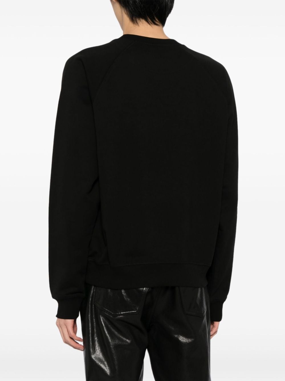 Shop Vivienne Westwood Orb-print Cotton Sweatshirt In Black