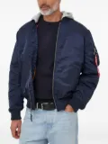 Alpha Industries MA-1 Zip hooded jacket - Blue