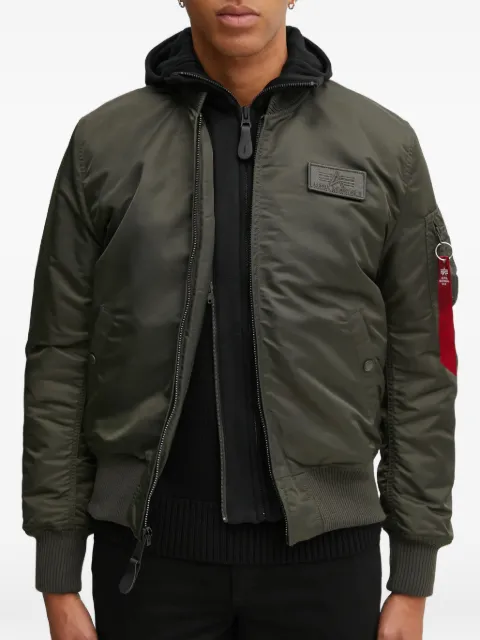 Alpha Industries hooded bomber jacket
