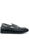 Moma suede tonal boat shoes - Blue