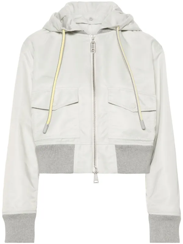 【公式ショップ】 Moncler Briseo サテン ボンバージャケット | ニュートラル ナイロンジャケット