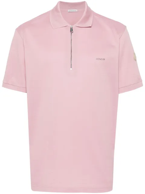 Moncler logo-embossed cotton polo shirt