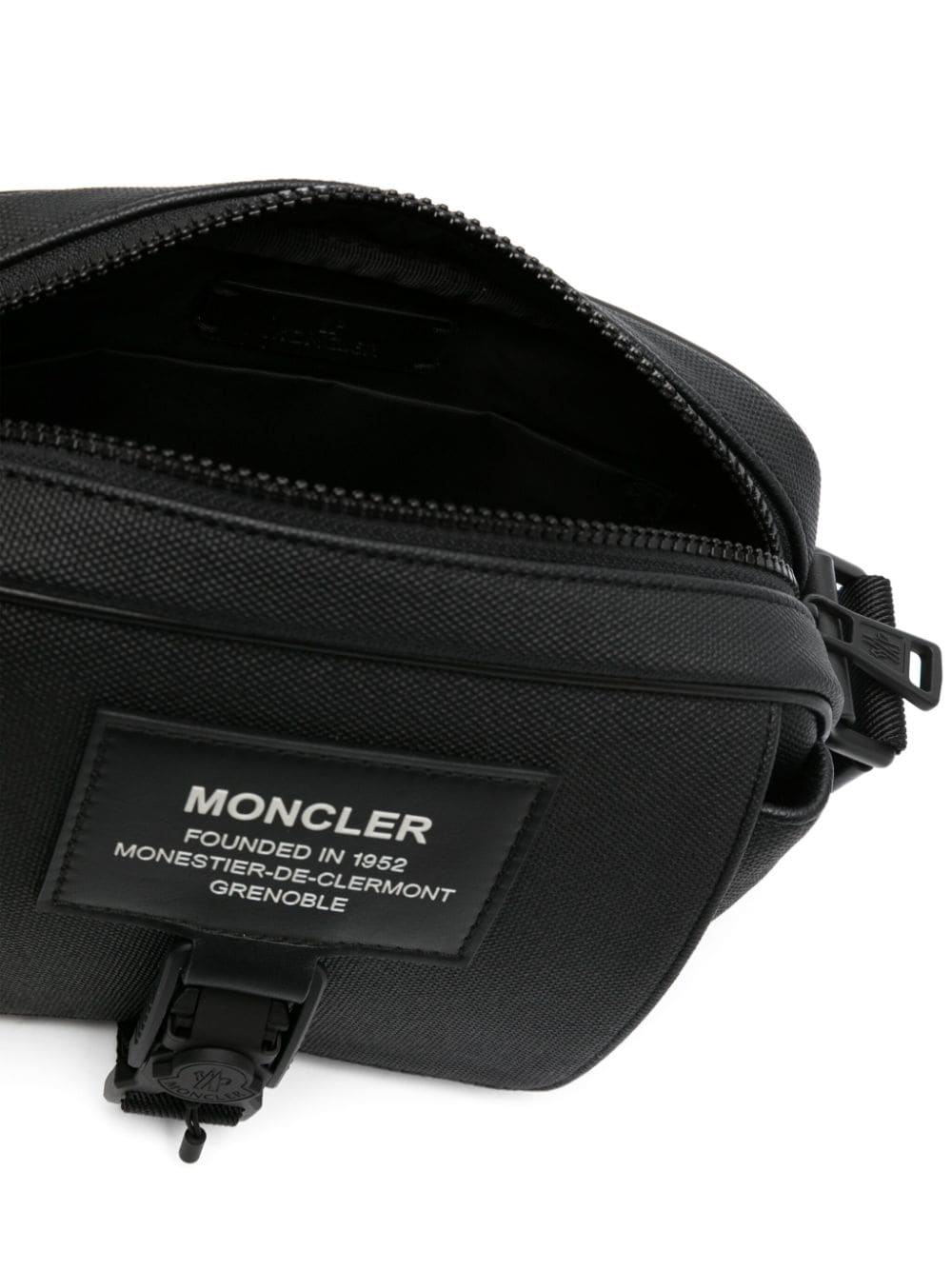Shop Moncler Nakoa Logo-patch Messenger Bag In Black