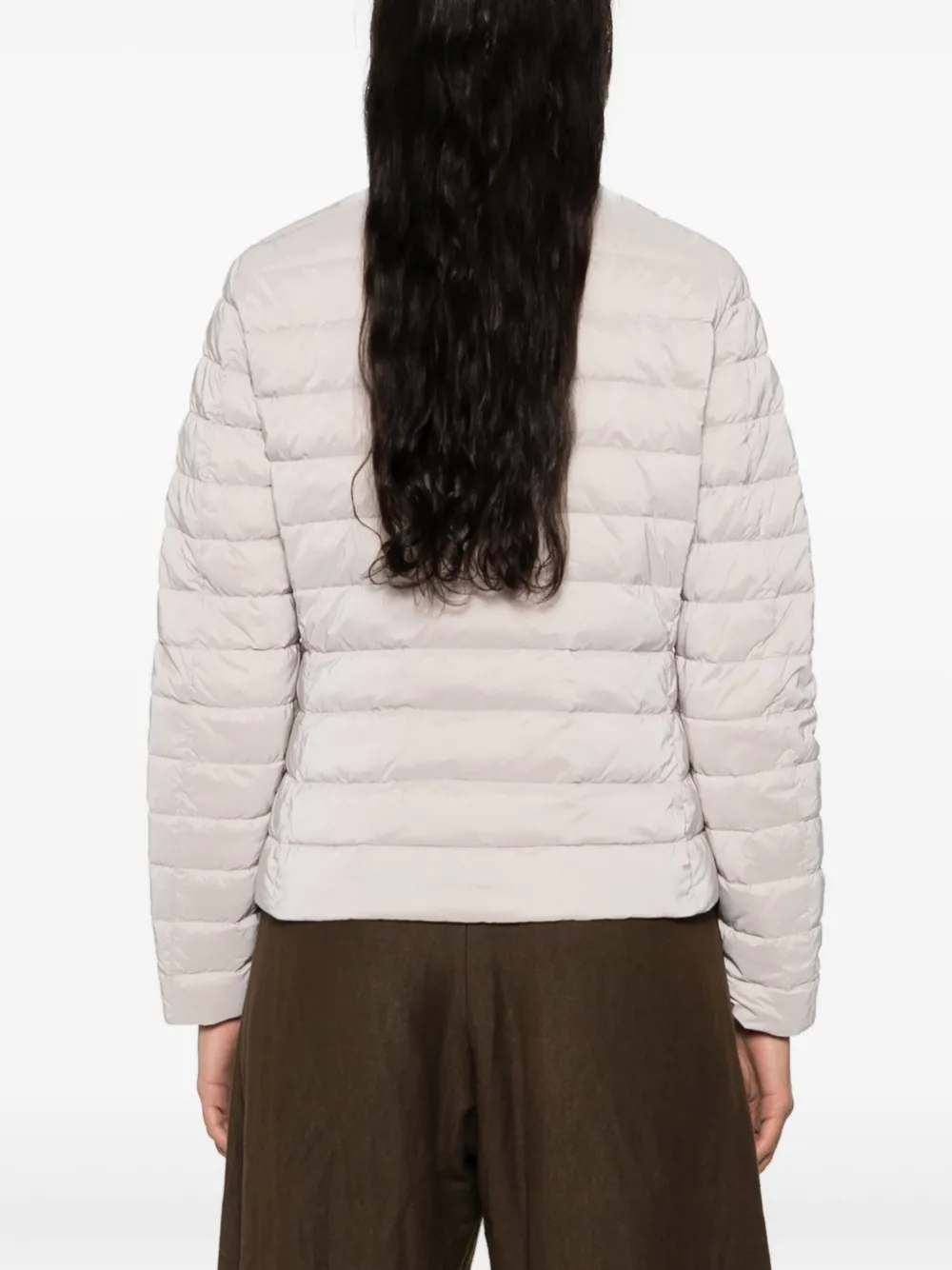 Shop Moorer Quilted Padded Jacket In Grau