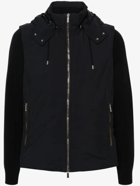 Moorer hooded zip jacket