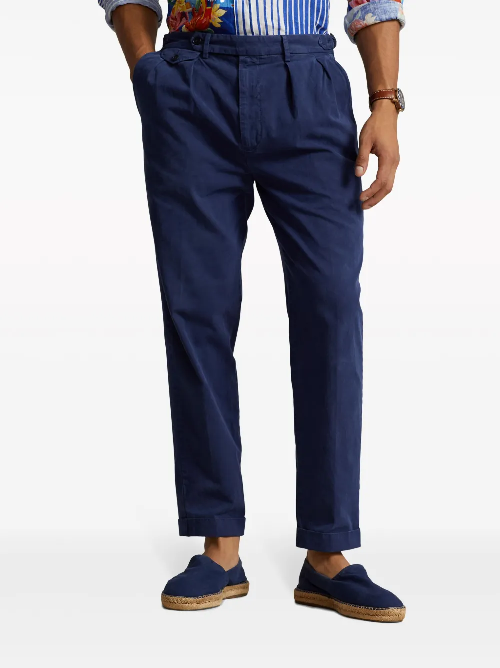 Polo Ralph Lauren Featherweight twill katoenen broek Blauw