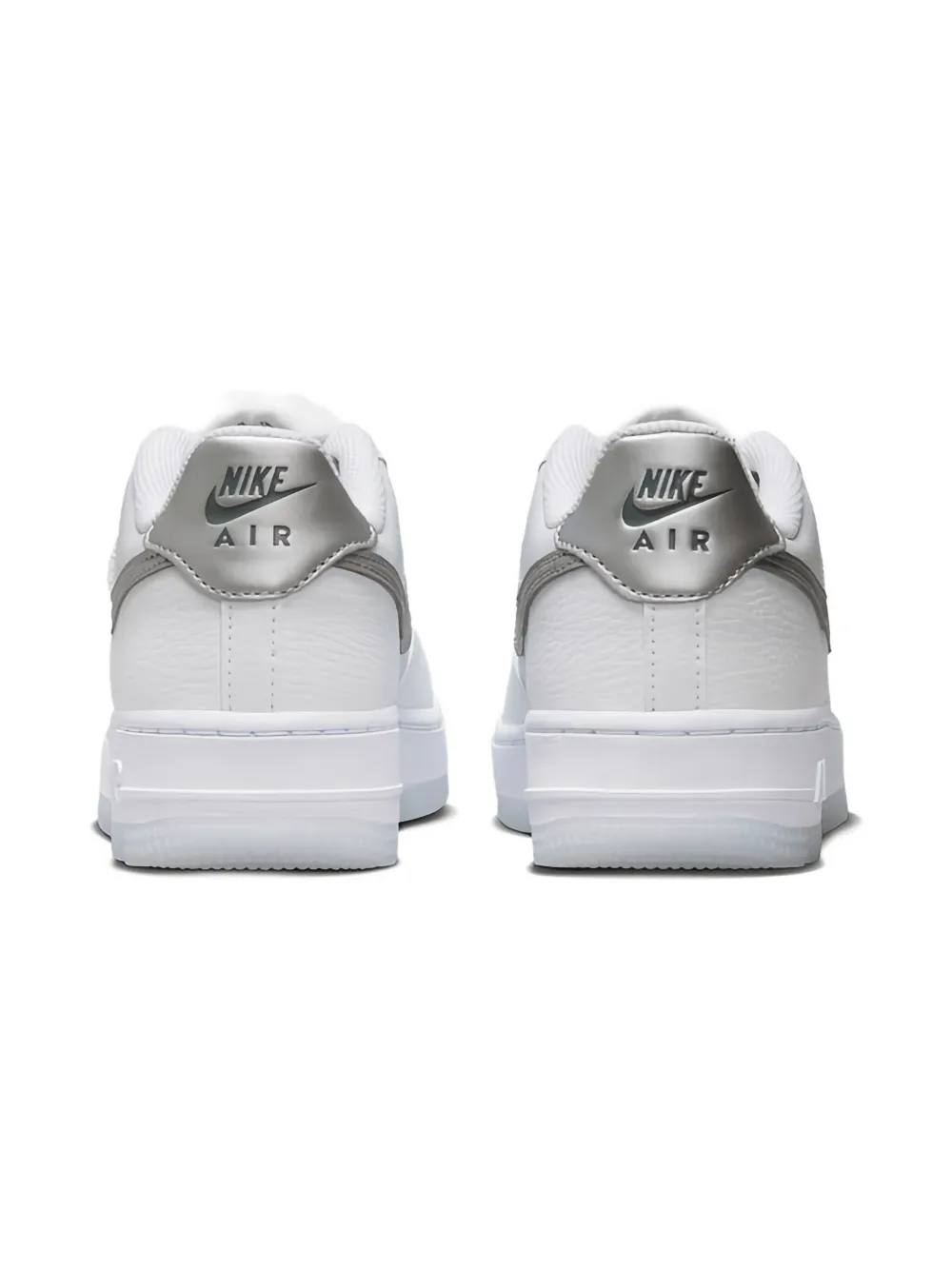 Nike Kids Air Force 1 "Grey Swoosh" sneakers Wit