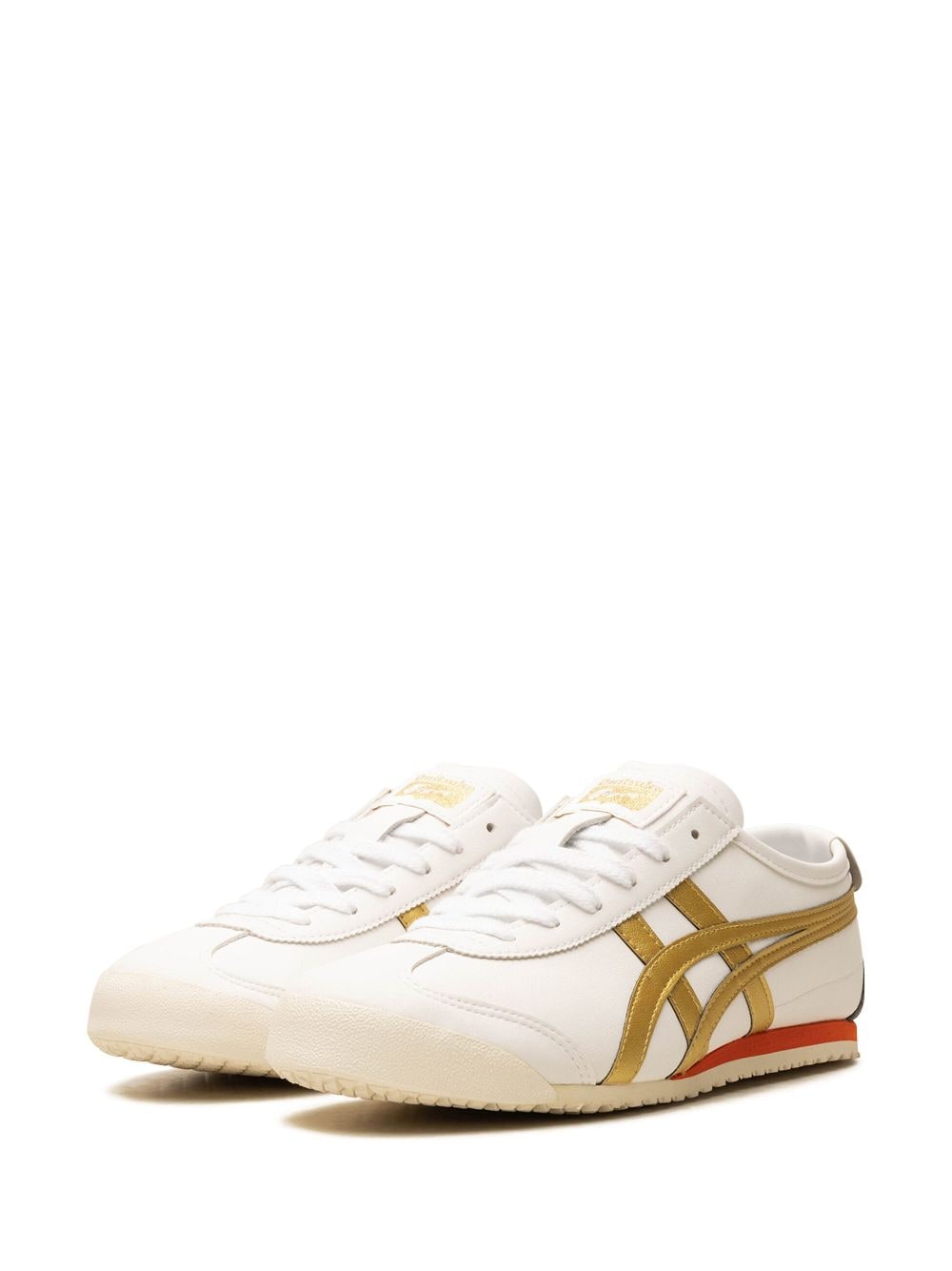 Shop Onitsuka Tiger Mexico 66 "white/gold" Sneakers