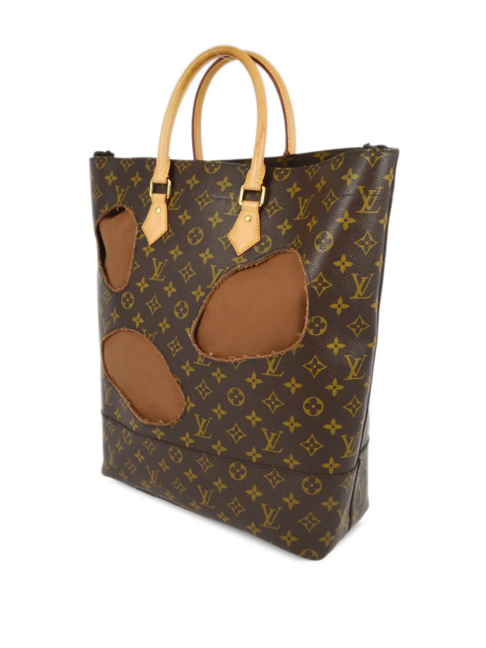 Louis Vuitton Pre-Owned x Comme Des Garçons 2014 pre-owned Halls shopper met monogram - Bruin