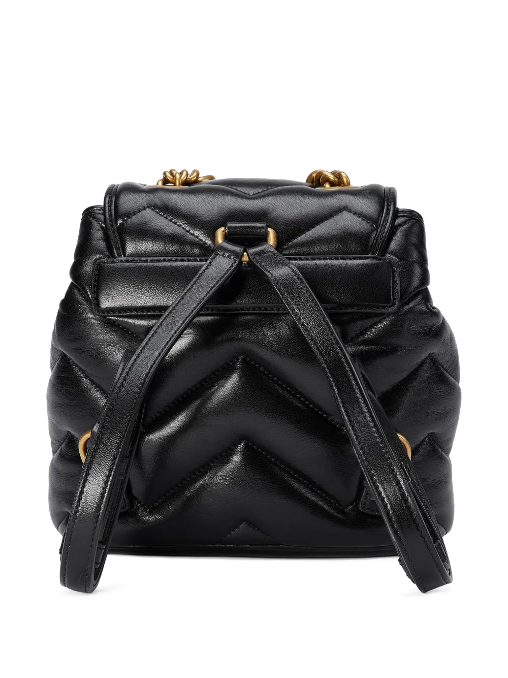 Shop Gucci Gg Marmont Backpack In Black