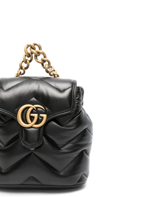 Gucci GG Marmont Backpack Black FARFETCH AE