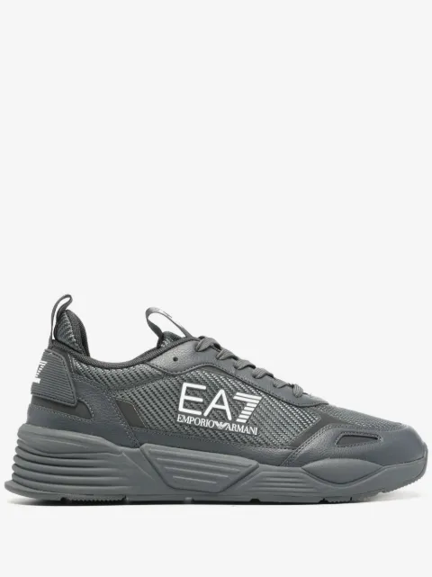 Ea7 Emporio Armani logo-print panelled sneakers