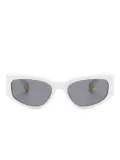 Jacquemus rectangle-frame sunglasses - White