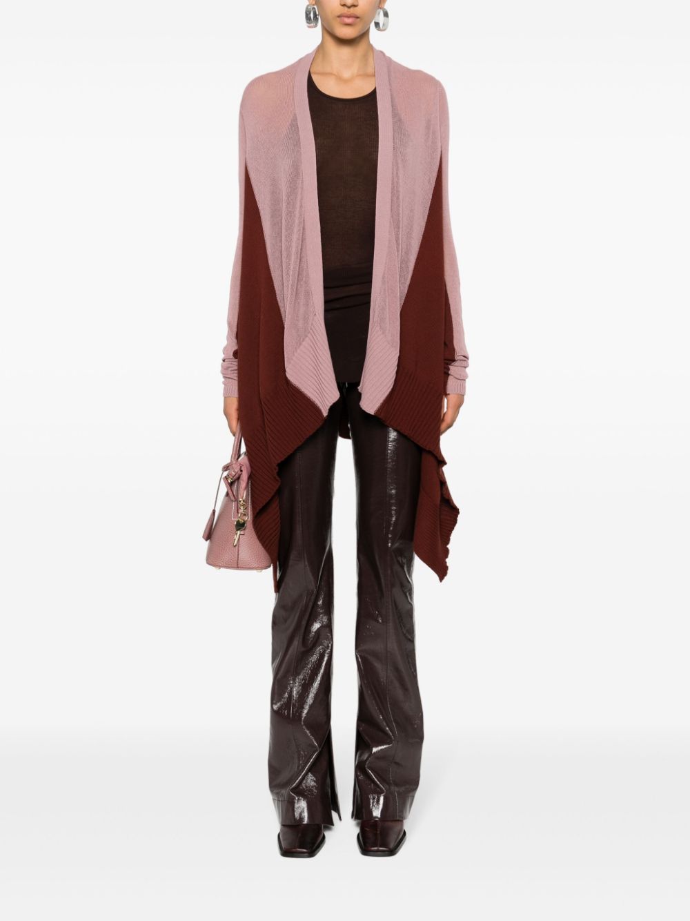 Rick Owens Combo vest van biologisch katoen - Rood