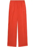 izzue logo-embroidered straight-leg track pants - Orange