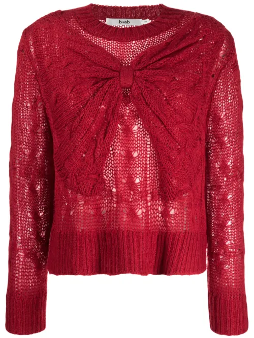 Pull en maille torsadée à détail de nœud - b+ab - Modalova