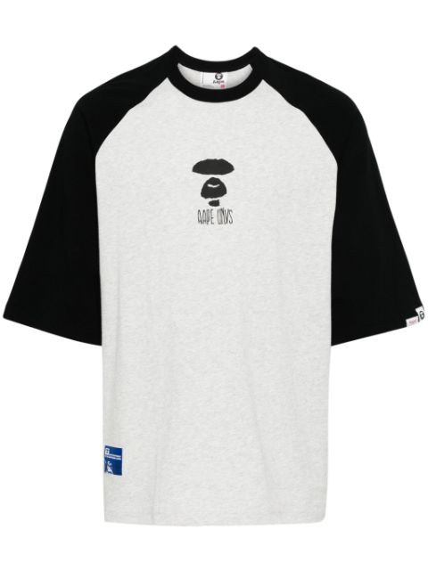 AAPE BY *A BATHING APE slogan-print cotton T-shirt Men