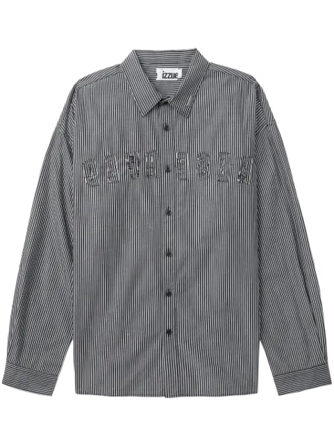 izzue striped cotton shirt