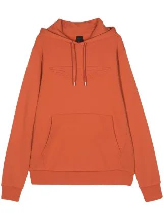 Hackett Aston Martin Logo Embossed Hoodie Orange FARFETCH