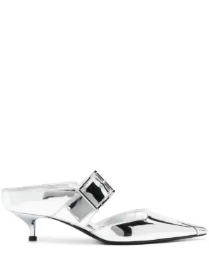 ★alexander mcqueen★ Formal Punk Mule White 733188WHSWD9359 MUSINSA | ALEXANDER McQUEEN Formal Punk Mule - White