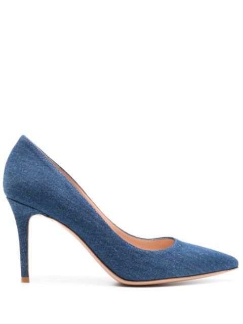 Gianvito Rossi Gianvito 85mm denim pumps Women