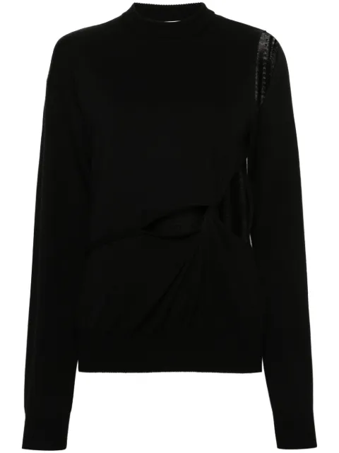 Sportmax cut-out wool jumper