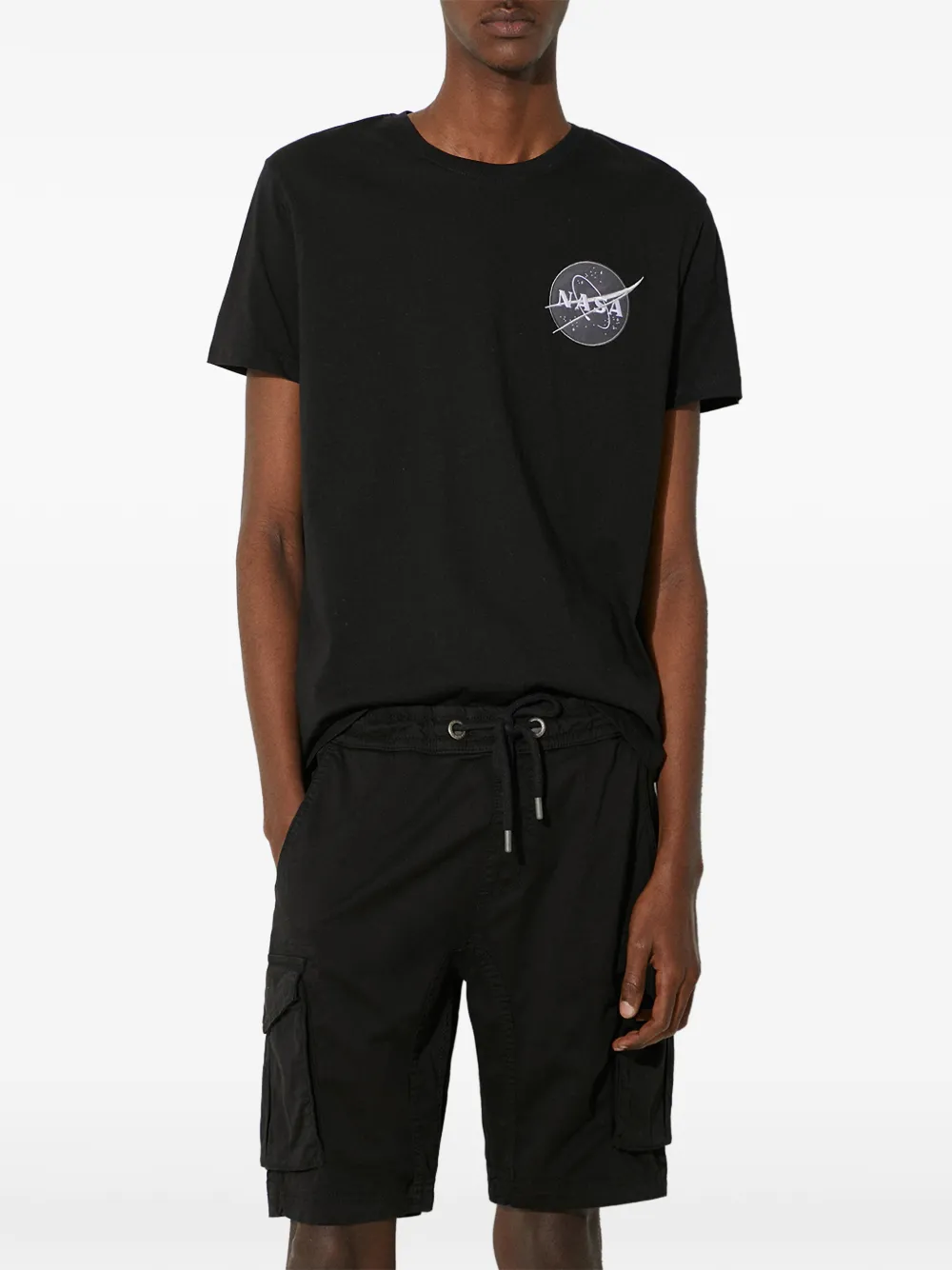 Alpha Industries drawstring cargo shorts – Black Alpha Industries drawstring cargo shorts – Black