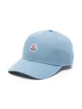 Moncler Enfant logo-patch cotton cap - Blue