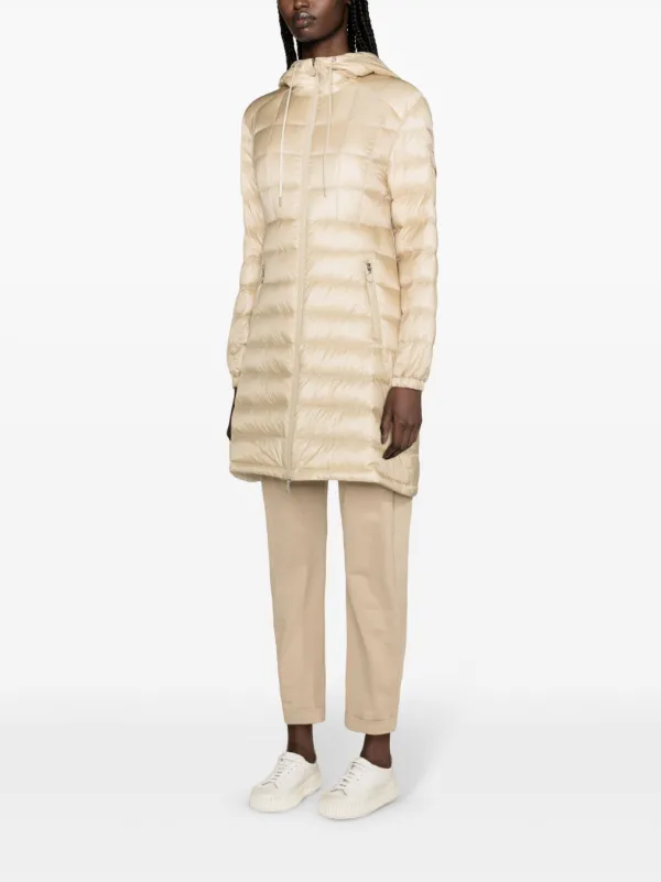 【関税&送料込】Moncler Coats Beige Moncler Amintore Long Quilted Coat | Neutrals | FARFETCH