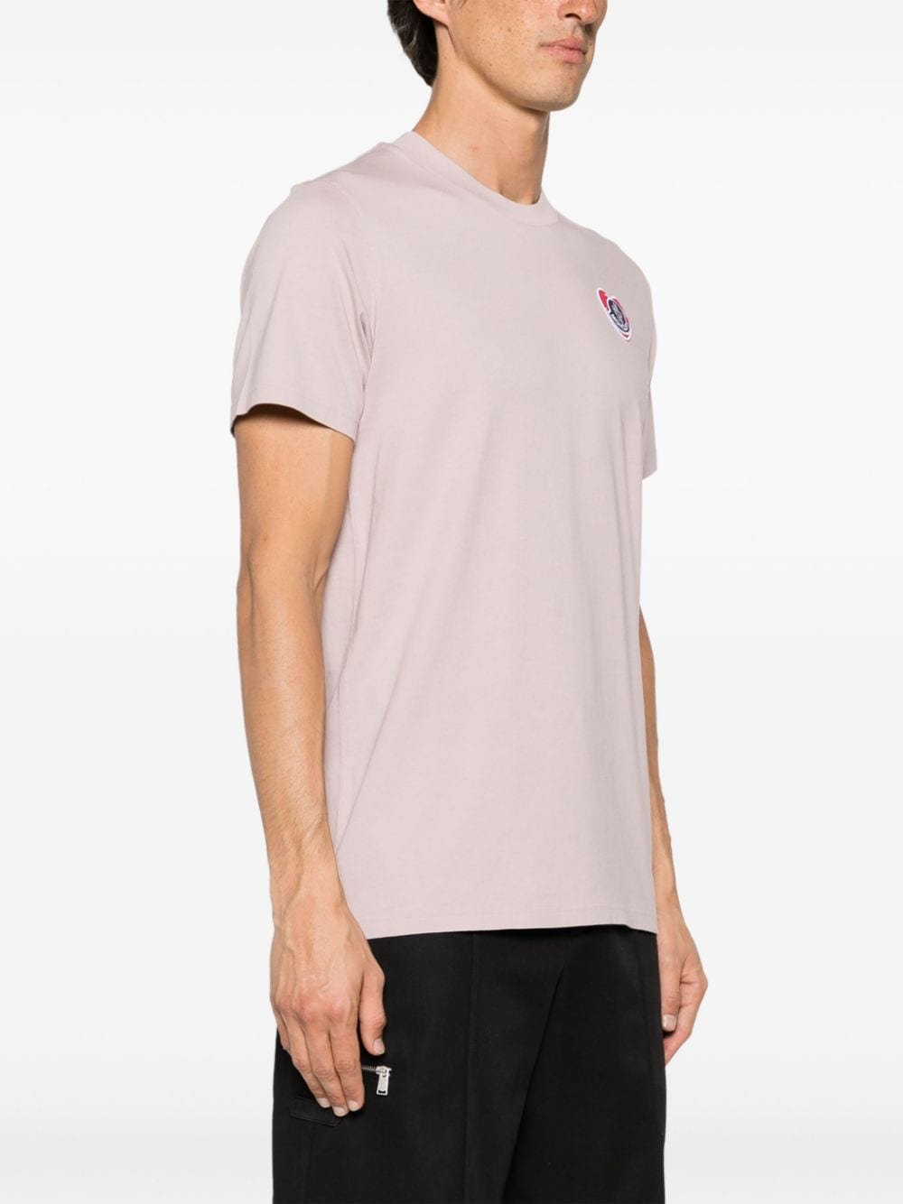 Moncler T-shirt met logopatch Paars