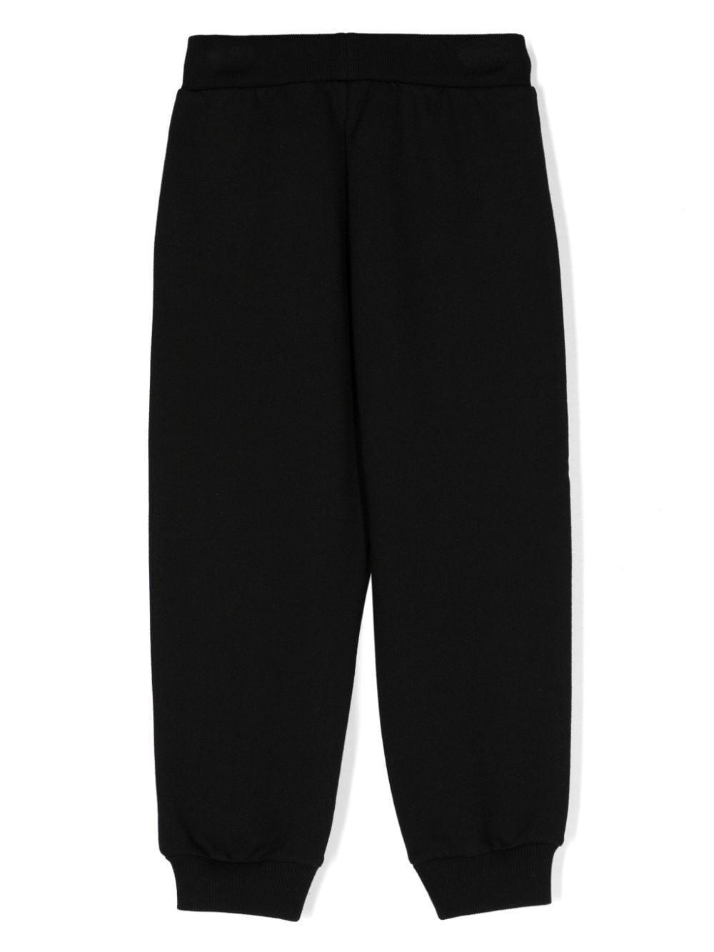 Shop Balmain Logo-embroidered Cotton Track Pants In Black