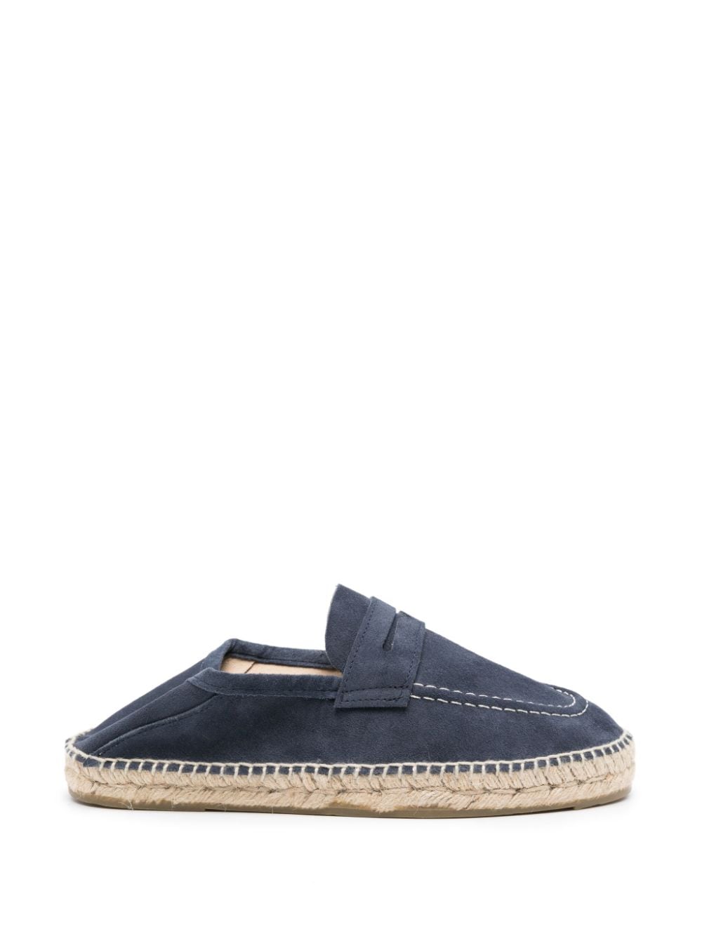 Shop Manebi Hamptons Suede Espadrilles In Blue