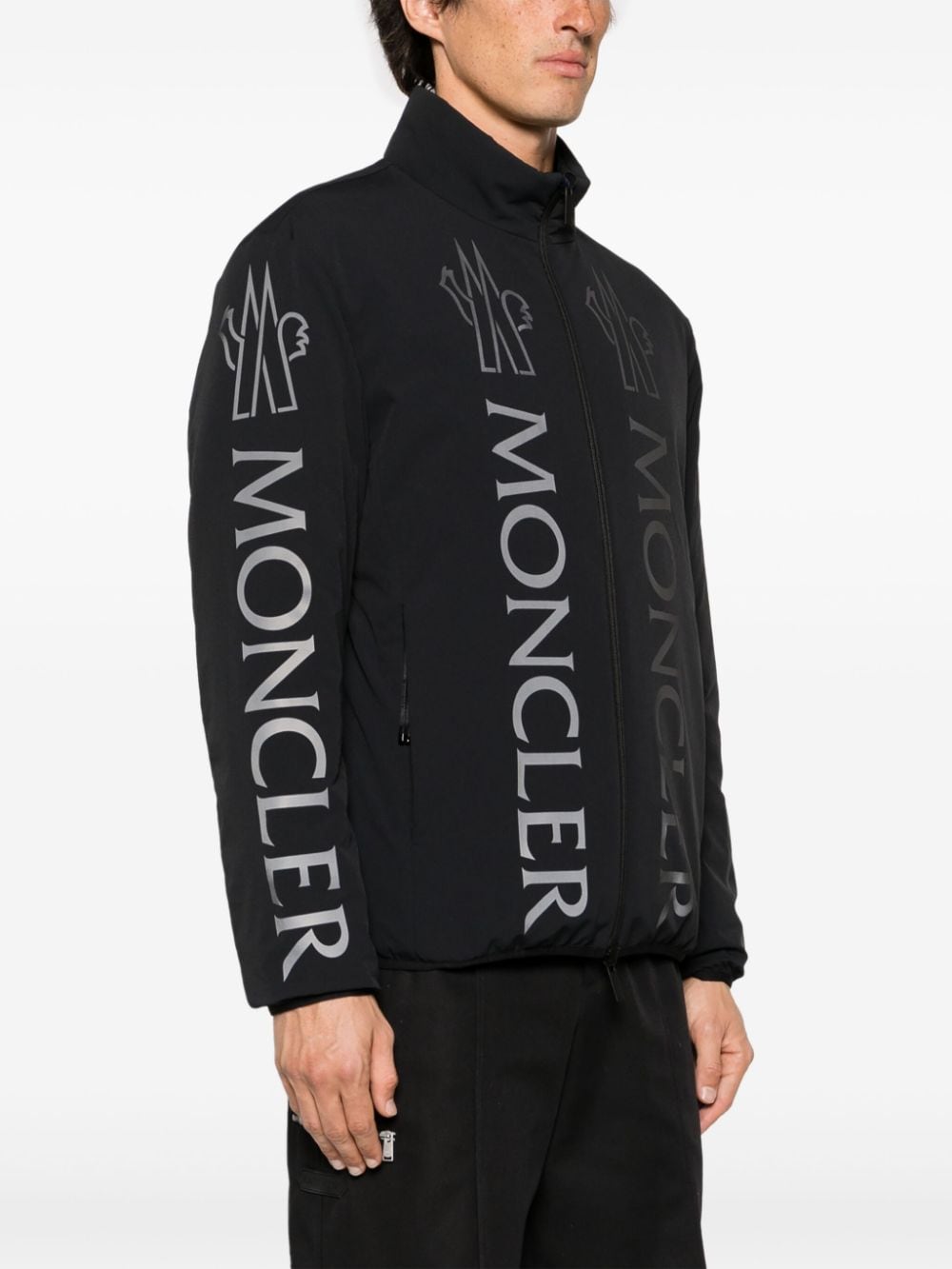 Shop Moncler Ponset Reversible Jacket In Black