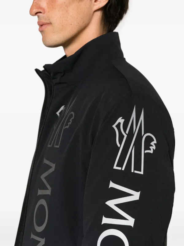 MONCLER ジップアップパデッドブルゾン ブラック