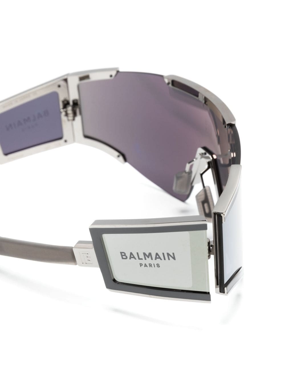 Shop Balmain Eyewear Fletche Shield-frame Sunglasses In Silber