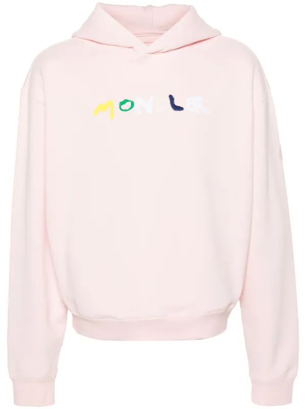Moncler ロゴ パーカー | ピンク | FARFETCH JP