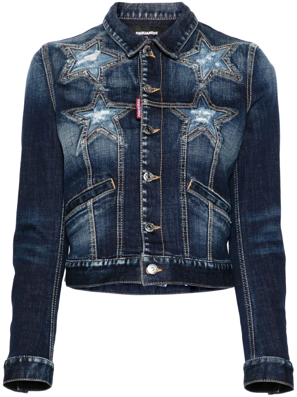 Dsquared2 Denim jack Blauw