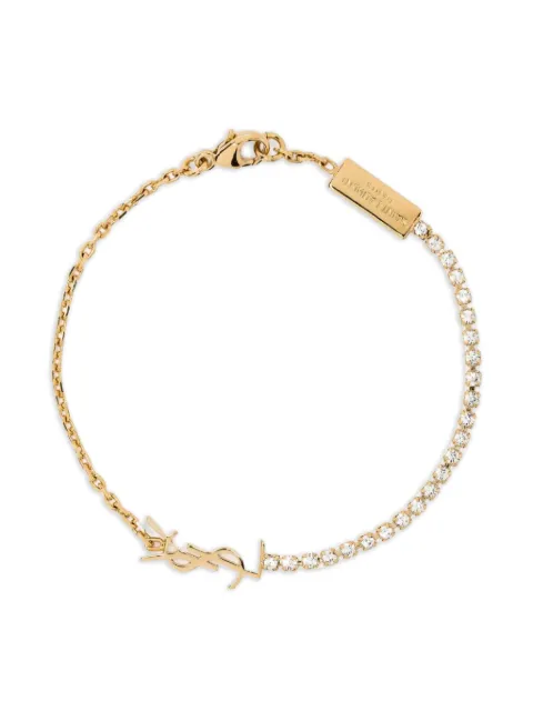 Saint Laurent Monogranne crystal bracelet