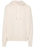 Off-White Arrows-embroidered cotton hoodie - Neutrals