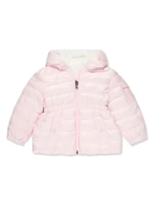 Moncler Hiti ラッフル フーデッドジャケット | ピンク | FARFETCH JP