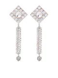 Alessandra Rich crystal pendant earrings - Silver